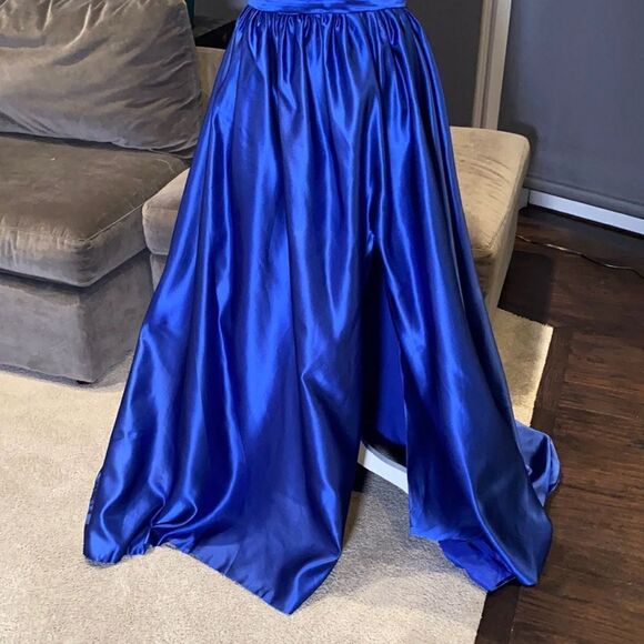 Women’s Spaghetti Strap Full Length Corset Back Party Prom Dress Size L *READ - Picture 3 of 12